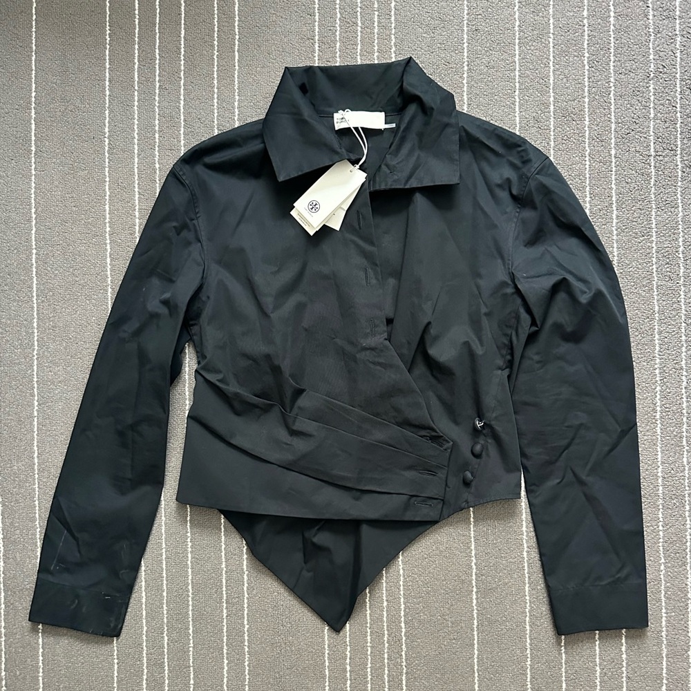 Tory Burch Poplin Wrap Shirt